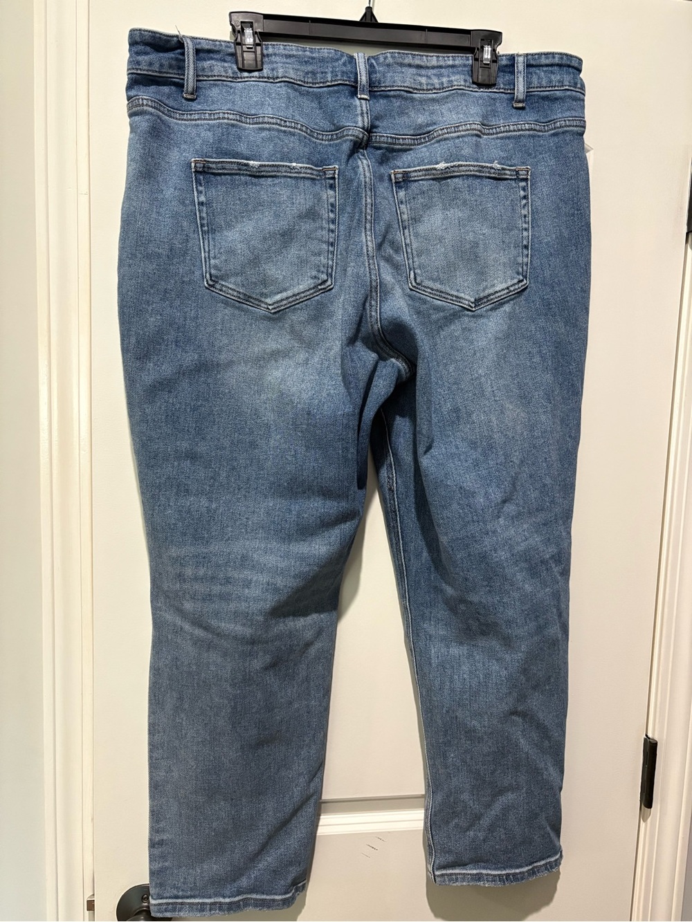 Vervet Skeeter Boyfriend Jeans Size 18 Cuffed Cropped Medium Wash - Picture 5 of 7
